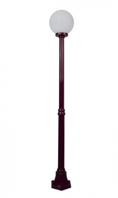 SIENA 1LT 1.9M 300MM OPAL POSTLIGHT BURGUNDY